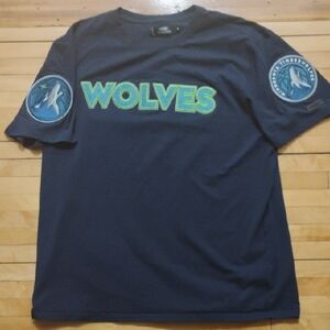 Blue Timberwolves Short Sleeve Shirt